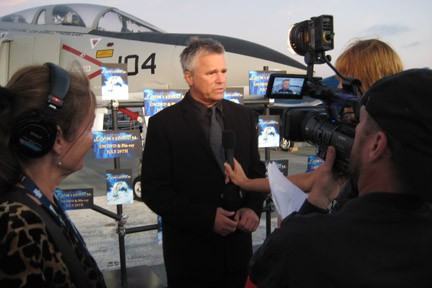 Stargate's Harry Dean Anderson on USS Midway with Crystal Pyramid Productions Crew at SD Comic Con