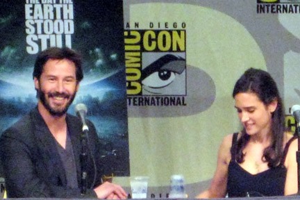 Keanu Reeves and Jennifer Connelly at SD Comic Con