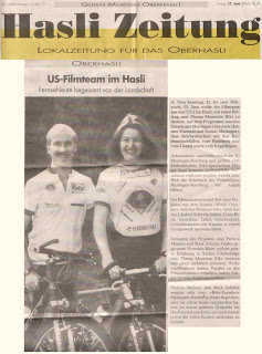 Mark Schulze and Patty Mooney in Switzerland Entrepreneurship - an around the world mountain bike movie