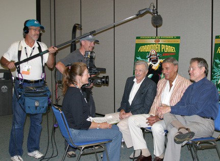 video producer patty mooney interviews forbidden planet cast warren stevens, richard anderson and earl holliman