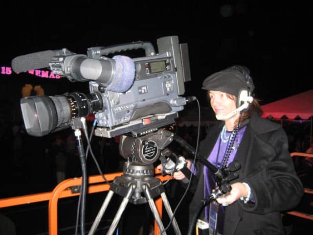 Camera Operator Patty Mooney, Long Lens Hoolyfest