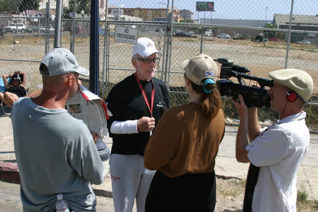 On the street interview with Dave The Waterman Ross about homelessness in San Diego