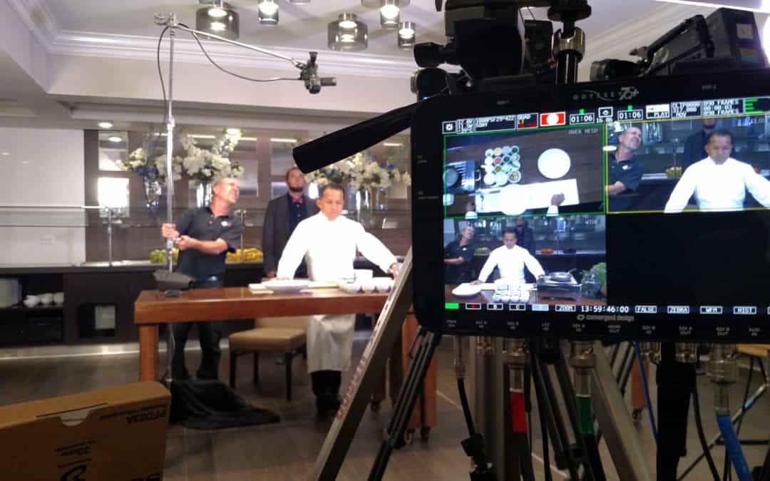 Hyatt cooking show video production with Convergent Design Apollo