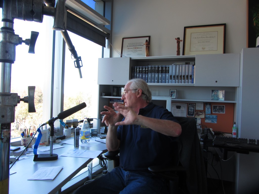 Stem Cell Researcher Larry Goldstein in his office at Scripps La Jolla