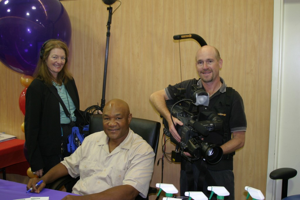 George Foreman with Crystal Pyramid Productions