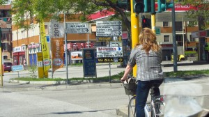 Bicycles of Italy woman riding - Photo by Patty Mooney San Diego video production