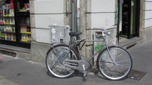 Bicycles of Italy, bicycle with fenders - Photo by Patty Mooney of Crystal Pyramid Productions San Diego