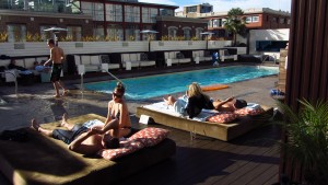 San Diego Hard Rock pool with cabanas