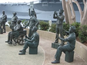 Troops at Bob Hope Memorial