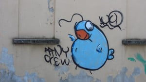 Graffiti in Milan Italy