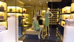 Mannequins and handbags Milano