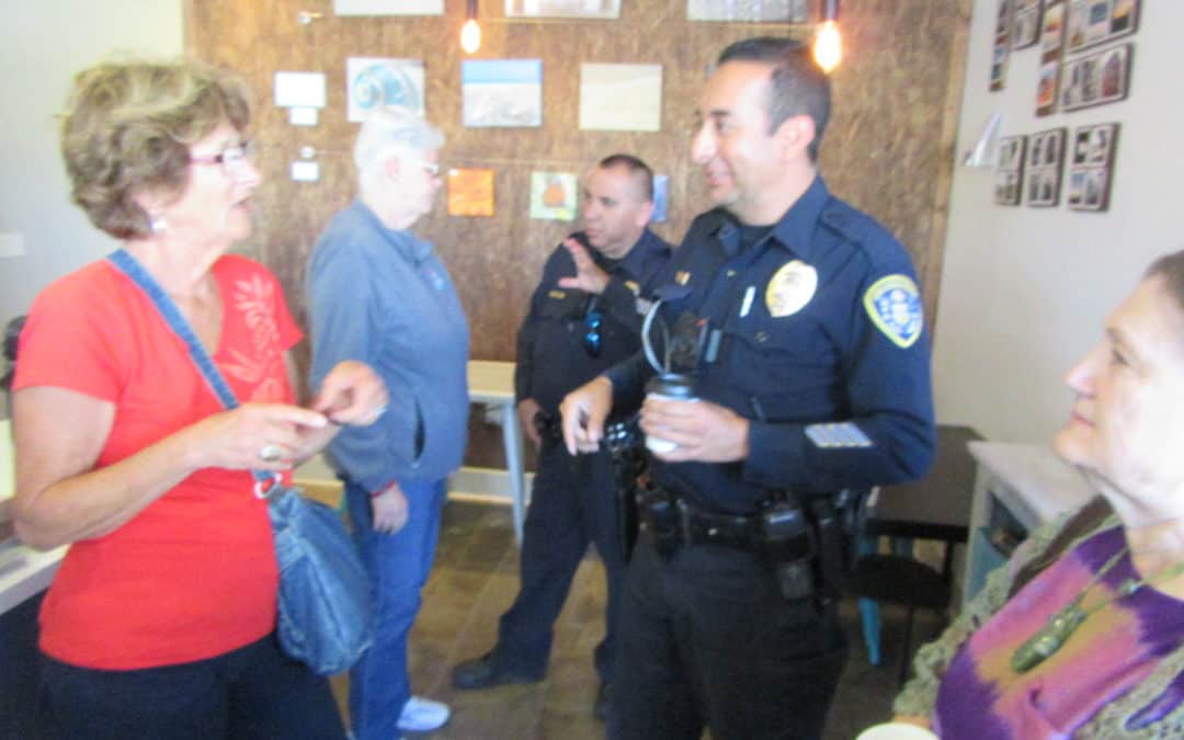 coffee with police officer