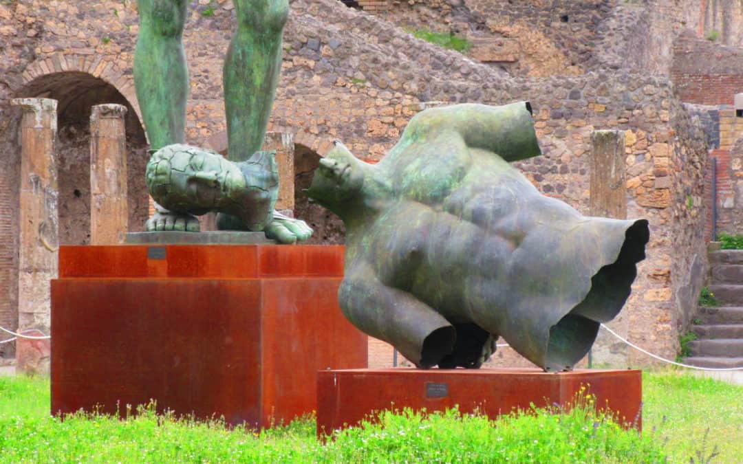 Pompeii ruin arising Igor Mitoraj Sculptures