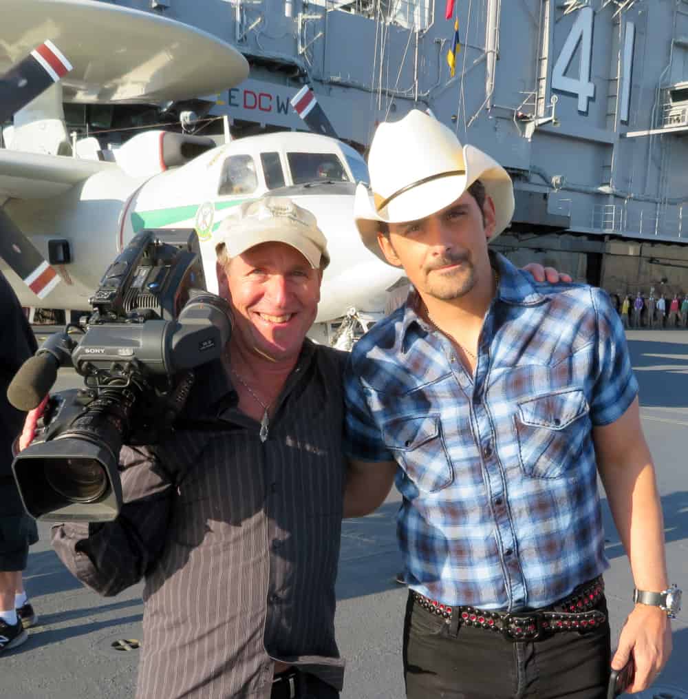 dp mark schulze country star brad paisley aboard uss midway san diego
