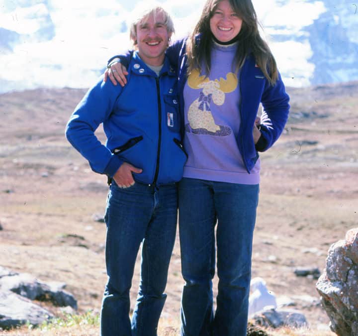 All Work No Play Mark and Patty in DeNali, 1986, when they went on their North American journey traveling 25,000 miles in nine months in a Chinook