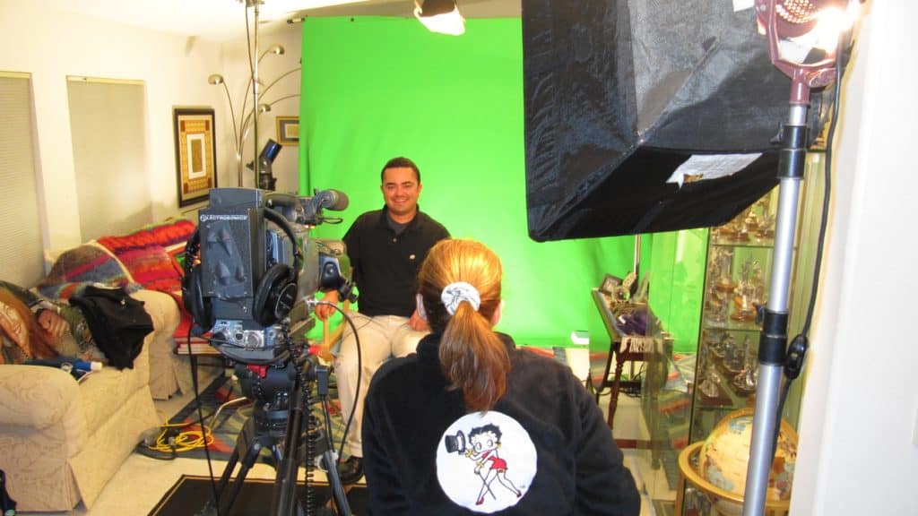 San Diego Video Production - chula vista little league coach oscar castro green screen interview studio