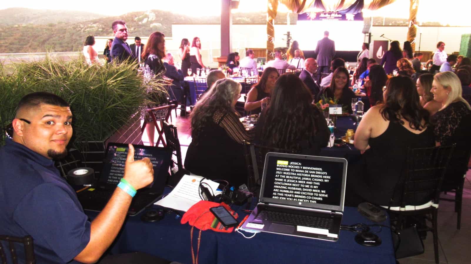 John Lacuesta presidential teleprompting at Mana de San Diego