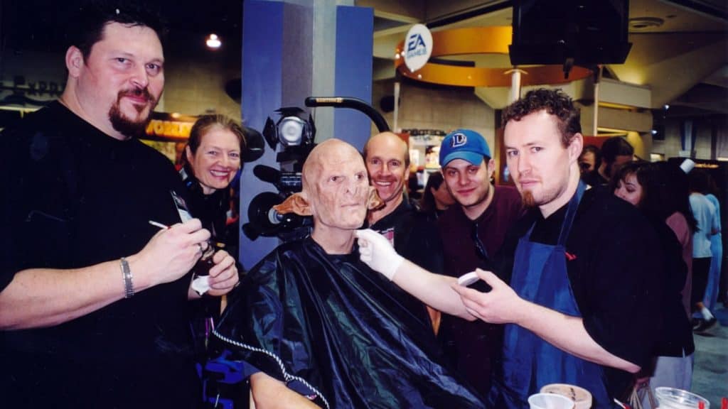 lord of the rings orc makeup san diego video producers patty mooney mark schulze san diego comic con jrr tolkien peter jackson film