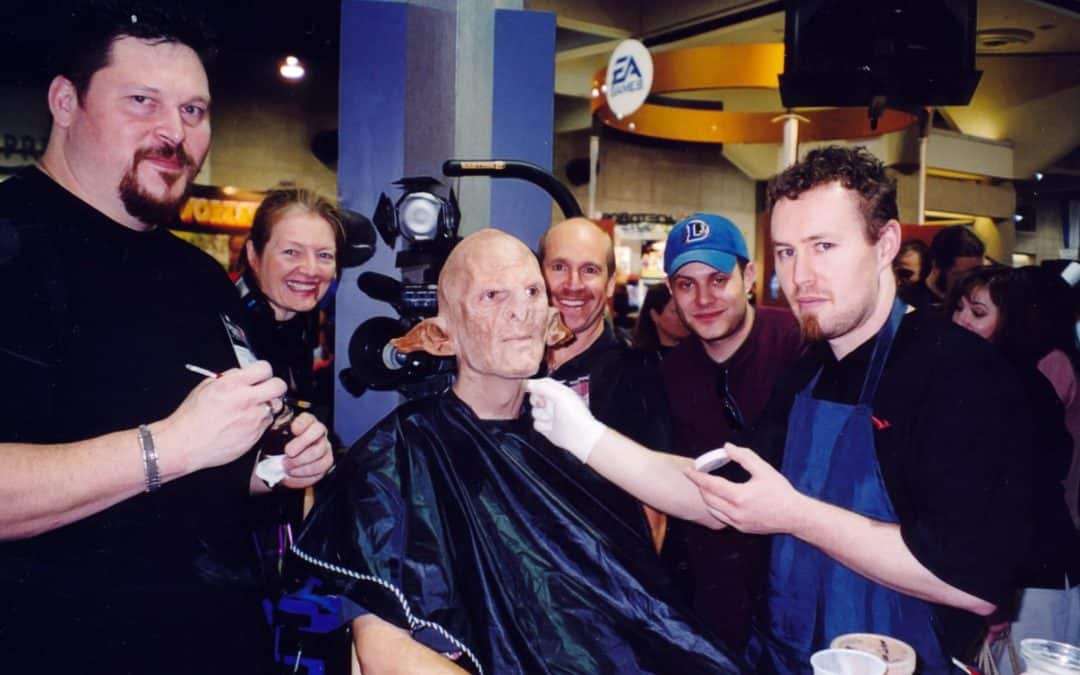 celebrity interview videos lord of the rings orc makeup san diego video producers patty mooney mark schulze san diego comic con jrr tolkien peter jackson film