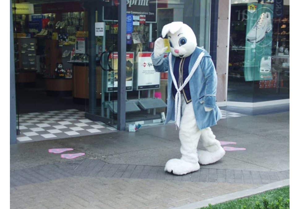 easter bunny at shopping mall san diego photographs