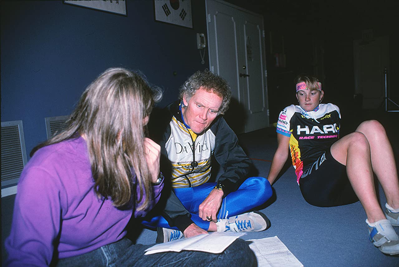 patty mooney john howard and denise mueller work on shooting script for lessons in cycling