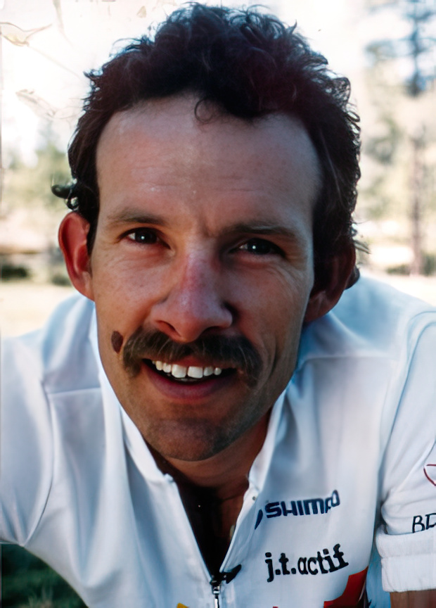 Ned Overend, mountain bike pioneer, at Big Bear Lake, California