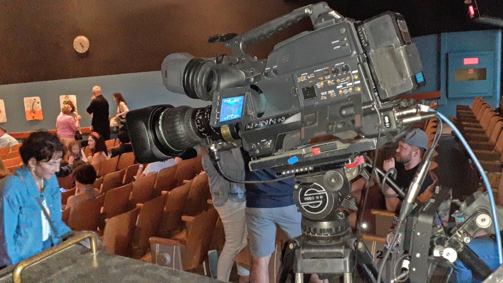 Camera set up at Talent Show in San Diego