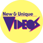 New & Unique Videos Logo purple on yellow