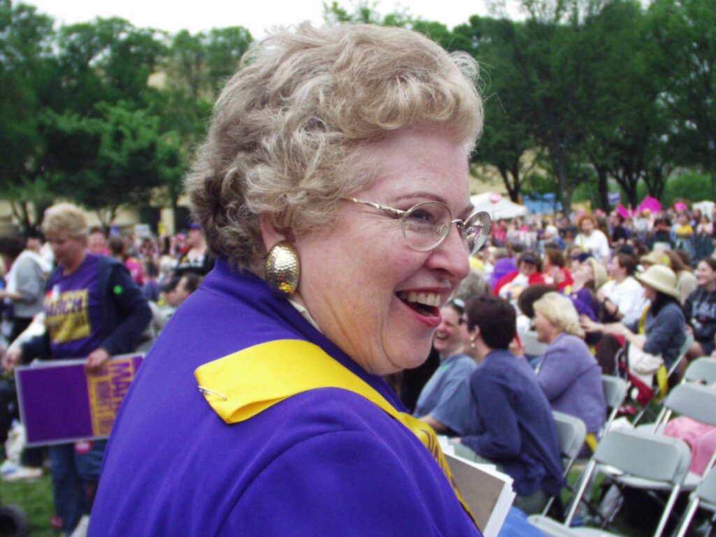 Sarah Weddington at March for Women's Lives 2004 Photo by Patty Mooney