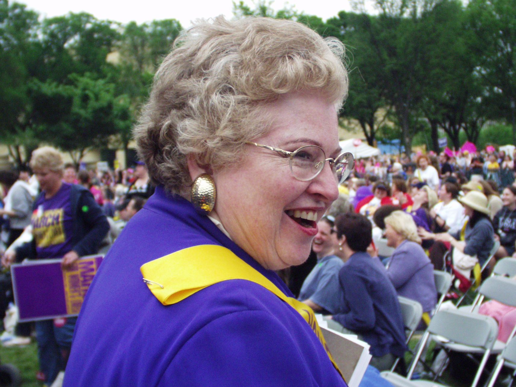 Sarah Weddington at March for Women's Lives 2004 Photo by Patty Mooney