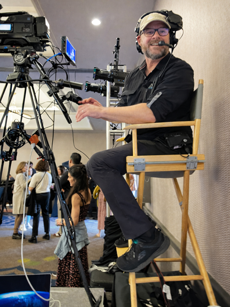 DP/ Videographer Wilson Large shoots presentation at San Diego event