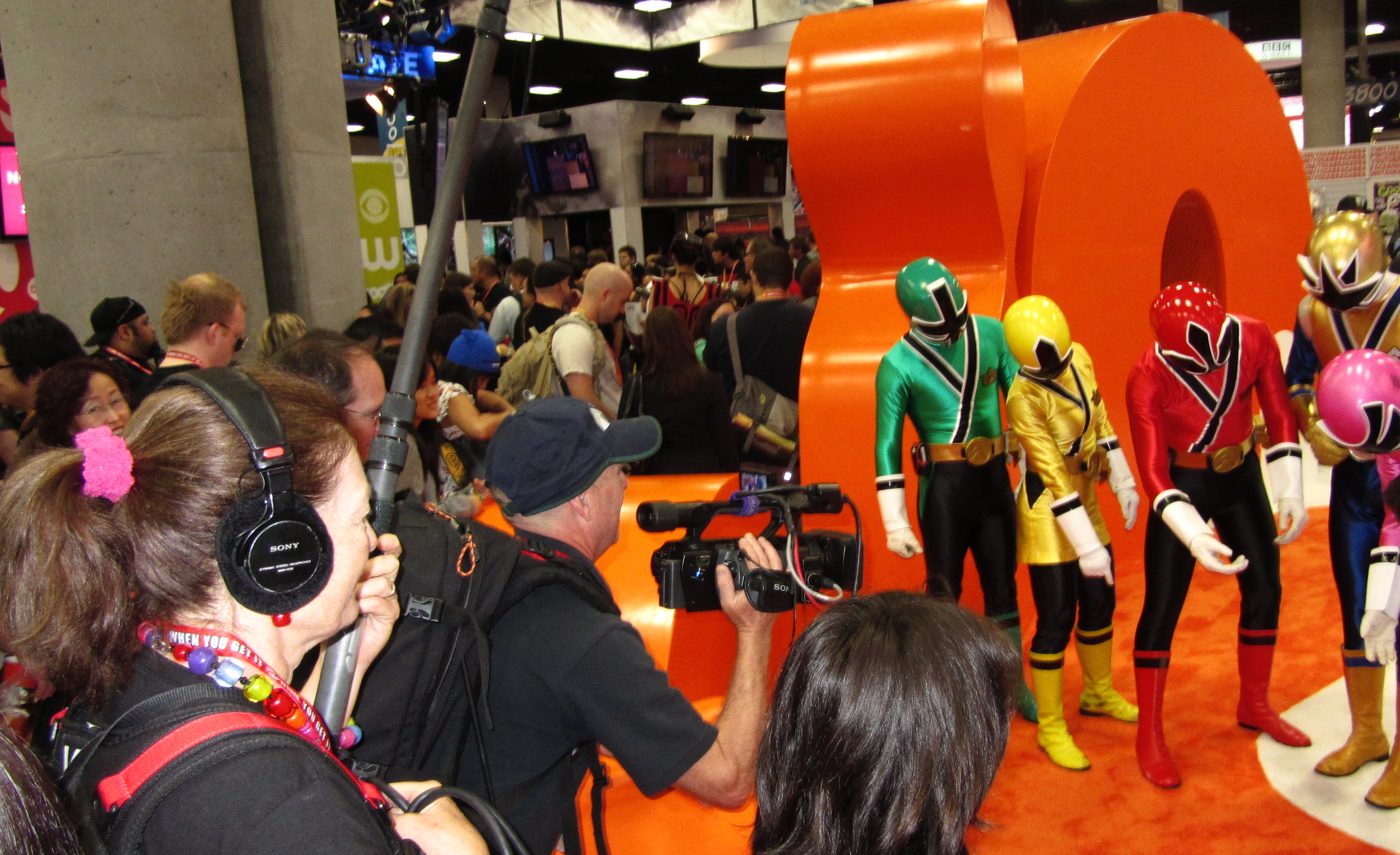 The Power Rangers with Crystal Pyramid Productions