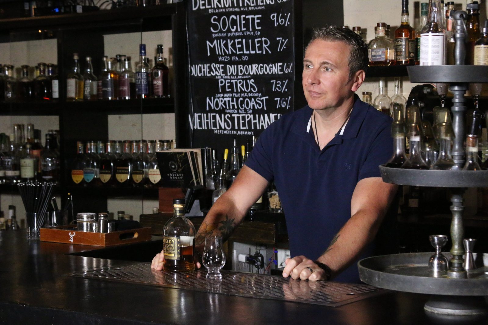 Interview behind the bar at Whiskey House, San Diego